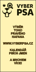 odkaz na web www.vyberpsa.cz formátu 120x240 pixelů, světlý
